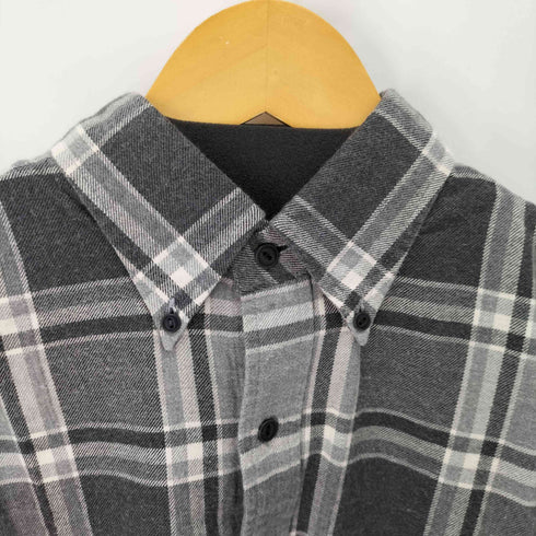 ランズエンド LANDS END ボタンダウン チェックネルシャツ メンズ import:S