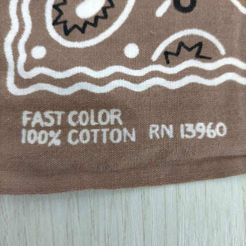 fast color クッキー柄バンダナ メンズ