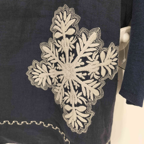 ガリャルダガランテ GALLARDAGALANTE BEARDSLEY リネン100 刺繍 ブラウス レディース FREE