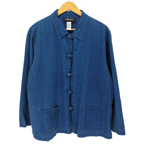 サグハーバー SAG HARBOR デニム チャイナシャツジャケット レディース