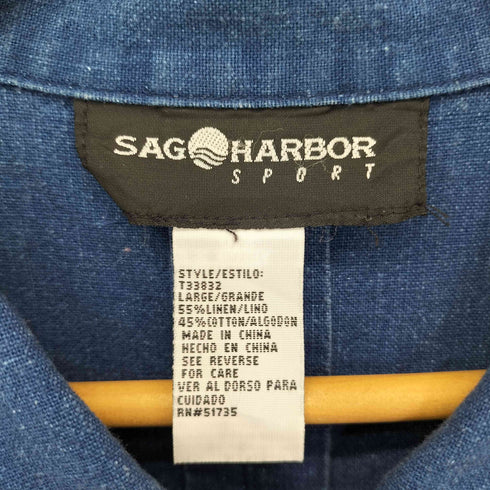 サグハーバー SAG HARBOR デニム チャイナシャツジャケット レディース