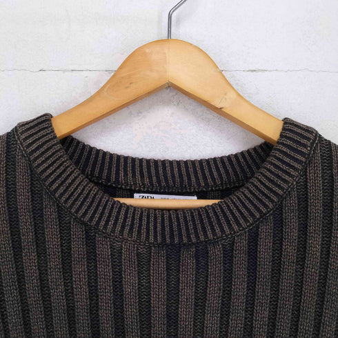 ザラ ZARA リブニット メンズ M