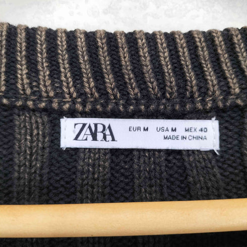 ザラ ZARA リブニット メンズ M
