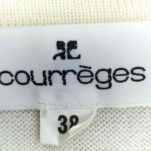 クレージュ courreges ラメ ラインストーン フェアアイル クルーネックニット レディース JPN:38