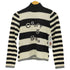 クレージュ courreges ボーダー スパンコール ボタンタートルネックニット レディース JPN:38
