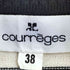 クレージュ courreges ボーダー スパンコール ボタンタートルネックニット レディース JPN:38