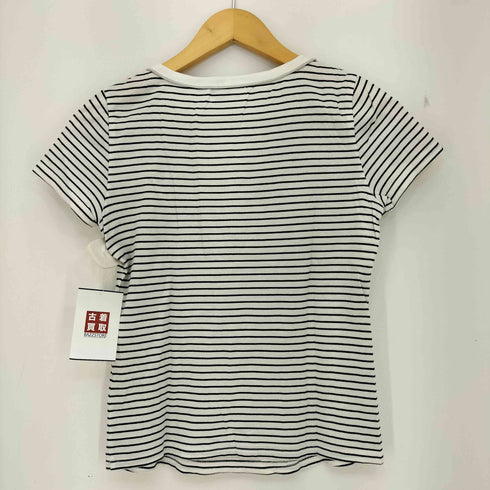 クレージュ courreges ラメ ボーダー スキッパーシャツ レディース JPN:38