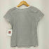 クレージュ courreges ラメ ボーダー スキッパーシャツ レディース JPN:38