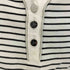 クレージュ courreges ラメ ボーダー スキッパーシャツ レディース JPN:38