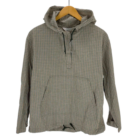 エルエルビーン L.L.Bean チェック柄 ドローコード プルオーバーパーカー メンズ JPN:M