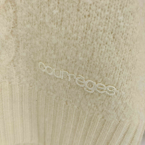 クレージュ courreges ラビットファー ウールナイロン タートルネックニット レディース 9R
