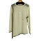 エムエムシックスメゾンマルジェラ MM6 Maison Margiela White Subversive Knit Sewater サイドラインテープ アシンメトリー リブ配色ニット レディース M