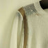 エムエムシックスメゾンマルジェラ MM6 Maison Margiela White Subversive Knit Sewater サイドラインテープ アシンメトリー リブ配色ニット レディース M