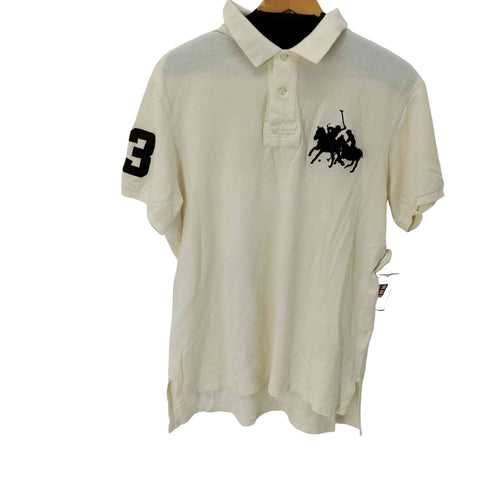 ポロバイラルフローレン Polo by RALPH LAUREN CUSTOM FIT 刺繍ナンバリングポロシャツ メンズ import:XL