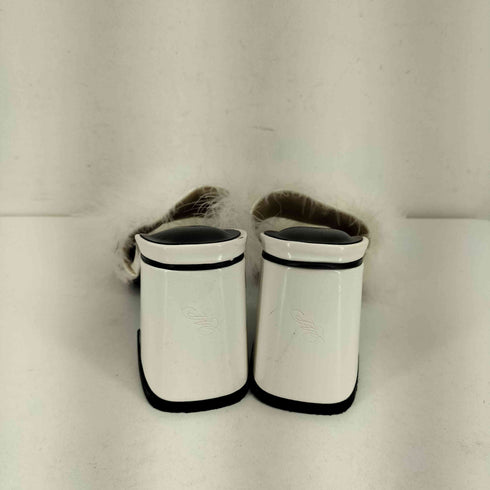 メルトザレディ Melt the lady pointed toe fur mule レディース 36