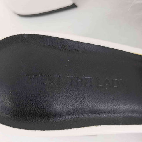 メルトザレディ Melt the lady pointed toe fur mule レディース 36