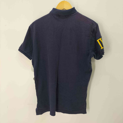 ポロバイラルフローレン Polo by RALPH LAUREN CUSTOM FIT 刺繍 エンブレム ナンバリングポロシャツ メンズ import:M