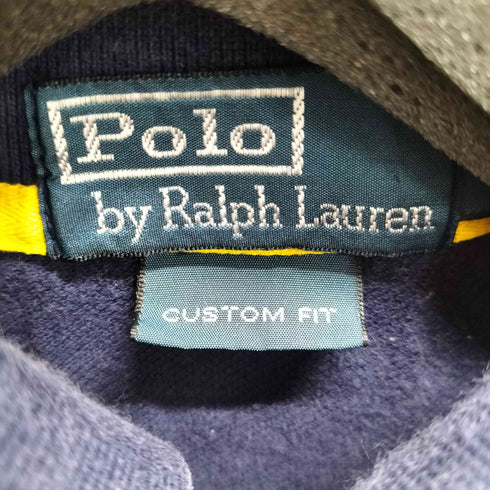 ポロバイラルフローレン Polo by RALPH LAUREN CUSTOM FIT 刺繍 エンブレム ナンバリングポロシャツ メンズ import:M