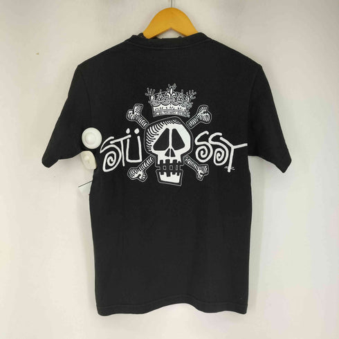 ステューシー Stussy 00s OLD ドクロプリントクルーネックTシャツ メンズ JPN:S