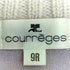 クレージュ courreges ウール ケーブル切替 ロゴ 半袖ニット レディース 9R