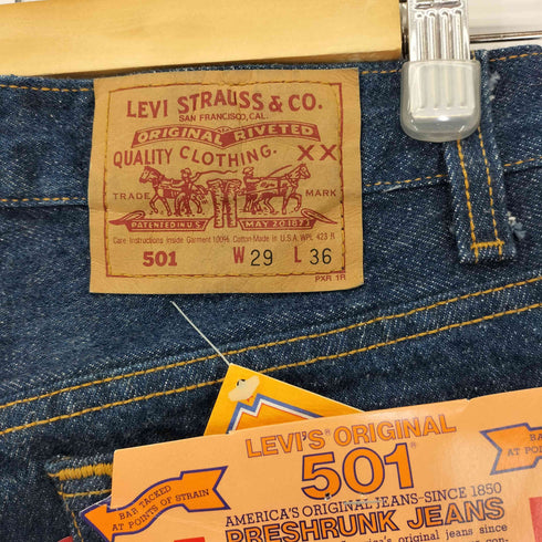 リーバイス Levis 90S 93年製 USA製 552刻印 サンアンジェロ工場 501 デッドストック ミントコンディション メンズ W29/L36
