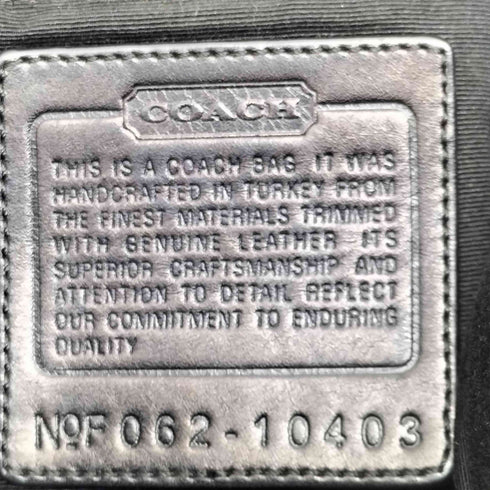 コーチ COACH シグネチャーロゴ レザー切替 総柄キャンバスショルダーバッグ レディース