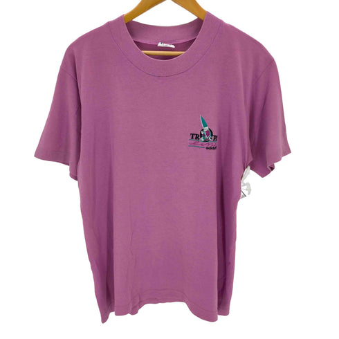 アディダス adidas 80s フランス製 刺繍クルーネックTシャツ メンズ JPN:L