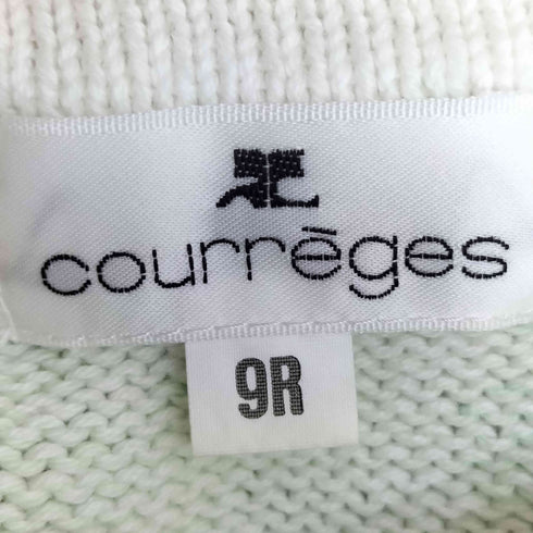 クレージュ courreges ギンガムチェック コットン 半袖ニット レディース 9R