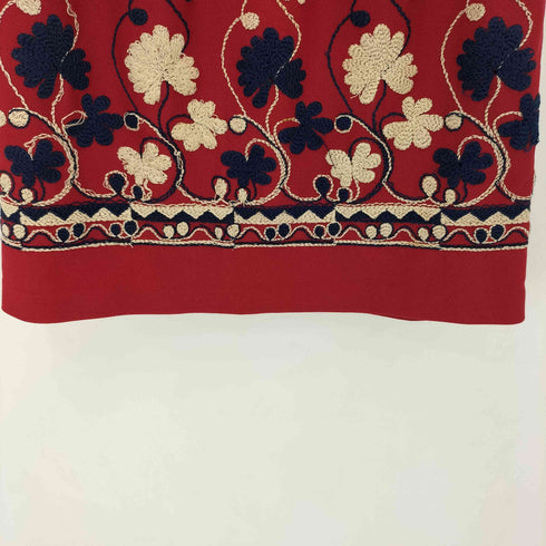 刺繍 スカート SCOVILLジップ レディース