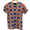 トリココムデギャルソン tricot COMME des GARCONS AD2015 総柄 模様 レーヨン 混 S/S Tシャツ レディース JPN:S