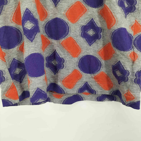 トリココムデギャルソン tricot COMME des GARCONS AD2015 総柄 模様 レーヨン 混 S/S Tシャツ レディース JPN:S