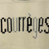 クレージュ courreges カシミヤ100 ラメ ロゴ リブライン クルーネックニット レディース JPN:38