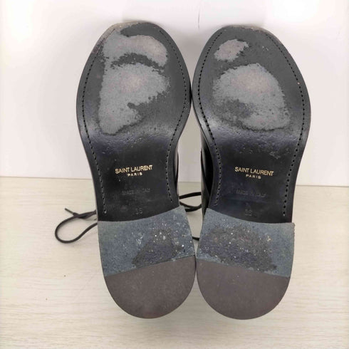 サンローランパリ SAINT LAURENT PARIS レザー レースアップブーツ レディース EUR:36