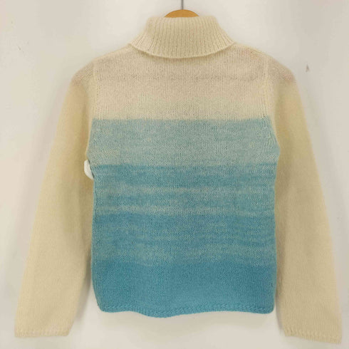 クレージュ courreges グラデーションカラー モヘヤ混 タートルネックニット レディース 9R