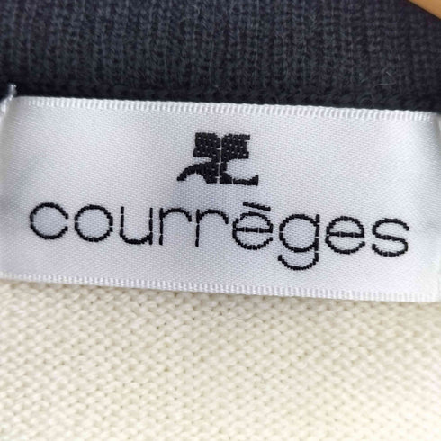 クレージュ courreges ウール ラインストーン ハイネックニット レディース 9R