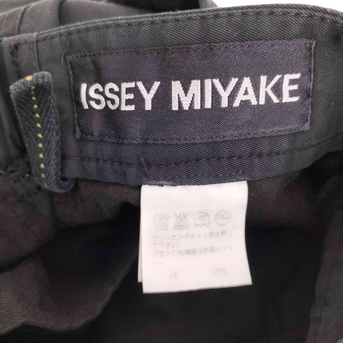 イッセイミヤケ ISSEY MIYAKE 08AW ギャザー ステッチ デザイン ワイド テーパード パンツ メンズ 1-2