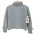 クレージュ courreges 袖リボン ウールカシミヤ ボタンタートルネックニット レディース 9R