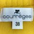 クレージュ courreges ウール リブ切替 花柄 ハイネックニット レディース JPN:38