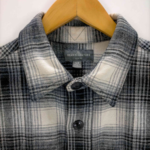 エルエルビーンシグネチャー L.L.Bean SIGNATURE 両フラップ チェックネルシャツ メンズ JPN:S