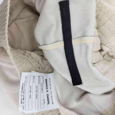 ユリウス JULIUS 19AW PA-COTTON CRAPE TUCKED CROTCH PANTS タックド クロッチ パンツ メンズ JPN:1