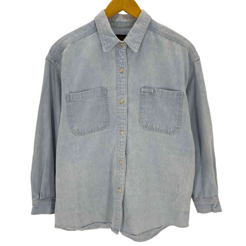 エディーバウアー Eddie Bauer 香港製 黒タグ デニムシャンブレーシャツ レディース JPN:S