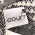 クレージュ courreges モヘヤナイロン アーガイル フリンジ ボートネックニット レディース 9R