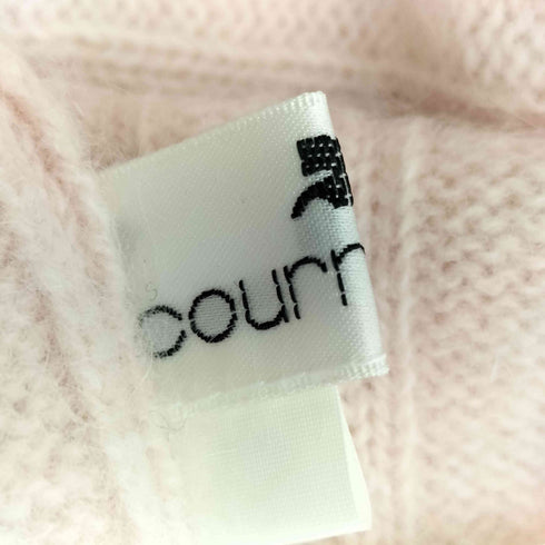 クレージュ courreges アンゴラウール ロゴ ハイネックニット レディース 9R