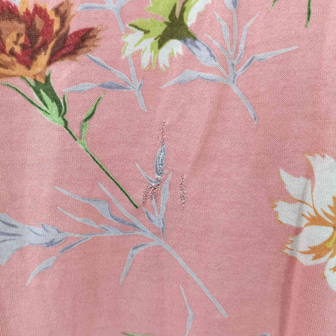 ケンゾー KENZO Uネック 花柄ミディワンピース レディース M