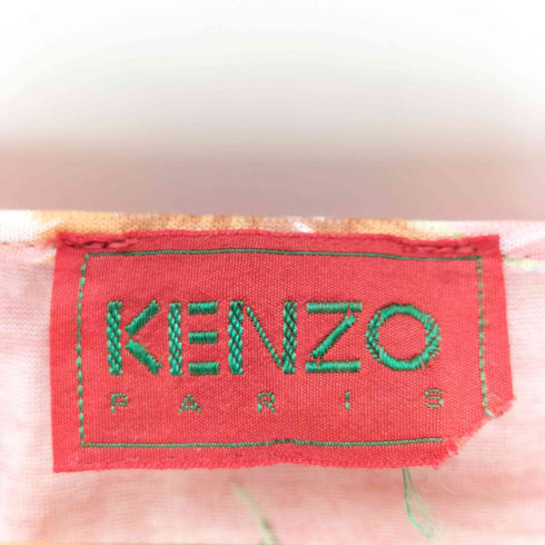 ケンゾー KENZO Uネック 花柄ミディワンピース レディース M