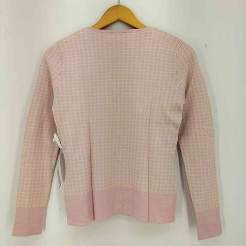クレージュ courreges シルクカシミヤ 千鳥格子 カーディガン 半袖ニット アンサンブル レディース 9R