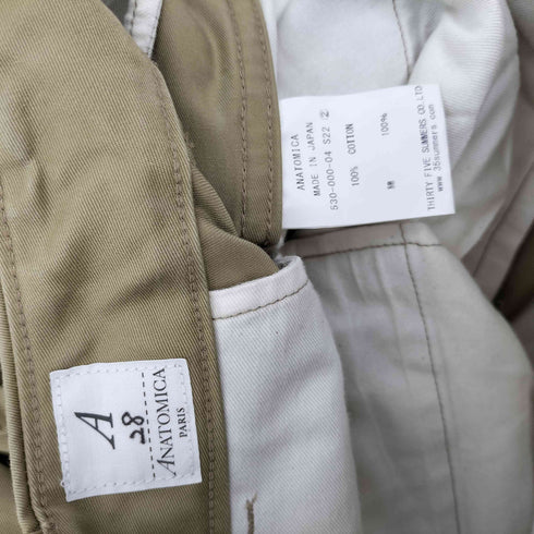 アナトミカ ANATOMICA CHINO 2 コインポケット ボタンダウン コットン チノ パンツ メンズ 28