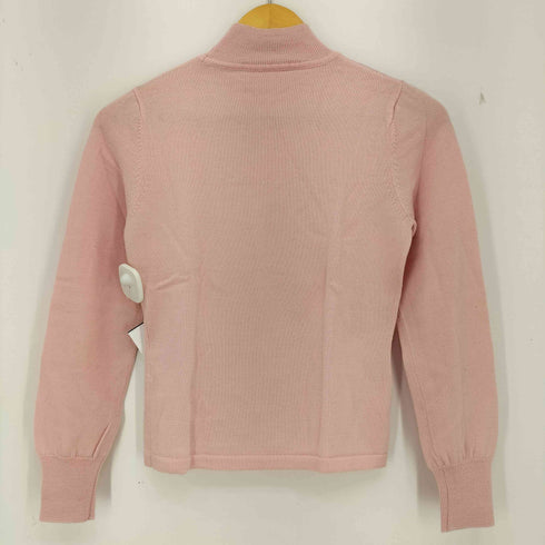 クレージュ courreges ウール ステッチ チェック ハイネックニット レディース 9R