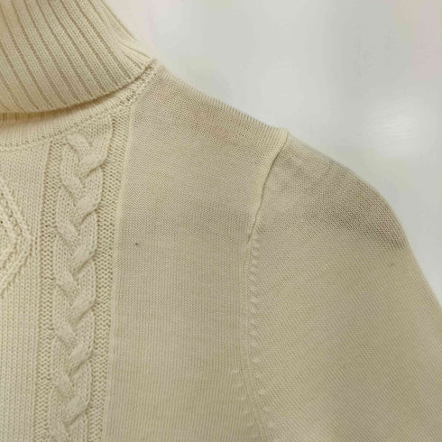 クレージュ courreges ウール ケーブル切替 ハイネックニット レディース JPN:38