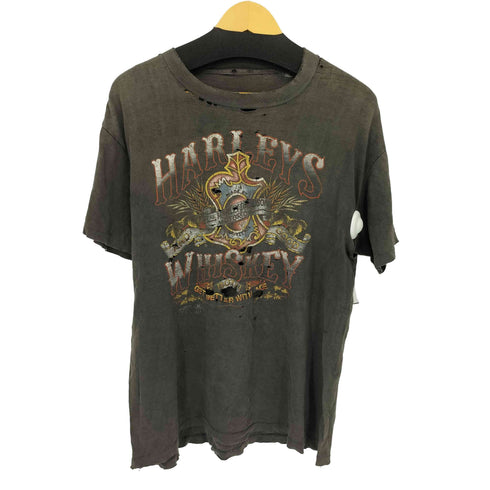 ハーレーダビッドソン HARLEY-DAVIDSON 80-90SフロントプリントクルーネックTシャツ ボロ メンズ